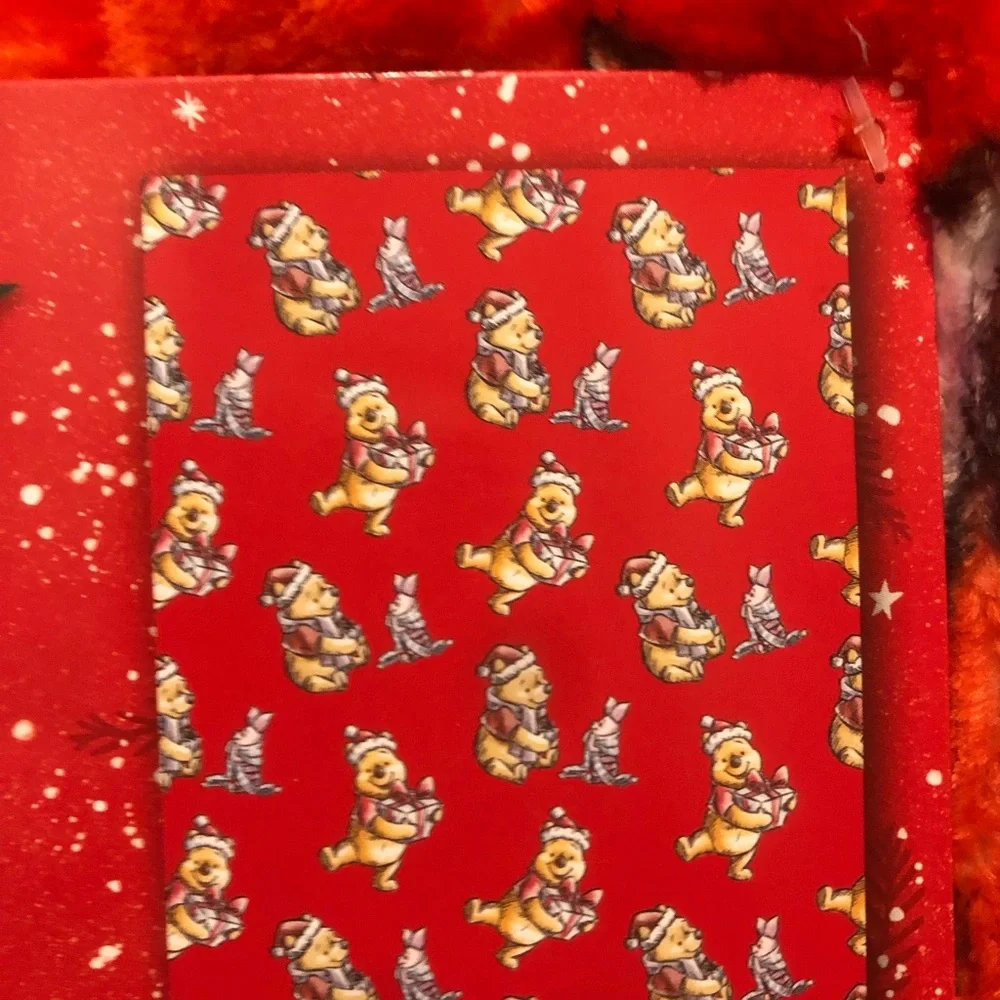 🎄 Winnie the Pooh & Piglet Christmas Throw Blanket